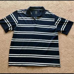 Blue/White Striped Page and Tuttle Cool Swing Polo